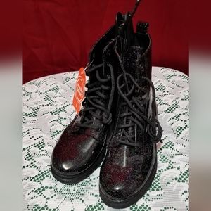 Wonder nation Women's Junior  boot confetti Speckled Multi color / black size 5